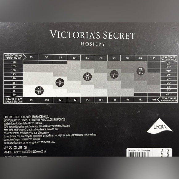 Victoria Secret Lace Top Thigh Highs SZ SM - Picture 3 of 5